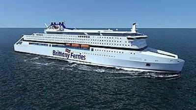 Rendering of the new ferry credit Brittany Ferries
