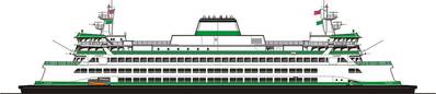 Rendering of Washington’s new 144-car ferry.