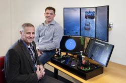 Left: Cor de Ridder, Senior ASD Instructor Right:  Ronald van der Kolk, Manager Division Nautical & Technical at T.O.S.