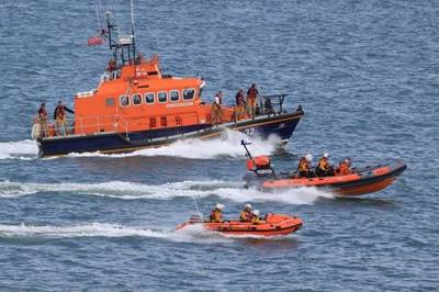 RNLI lifeboat display Happisburgh: Photo courtesy of RNLI