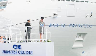 'Royal Princess' Naming: Photo credit Princess Cruises