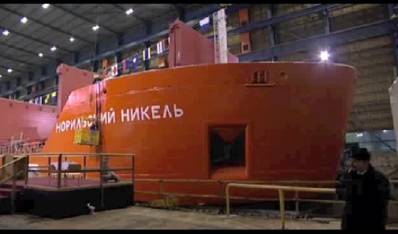 Russian icebreaker construction: Photo courtesy of ABB