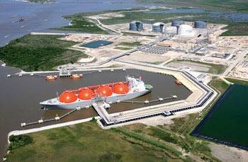 Sabine Pass Terminal: Image credit Cheniere Partners