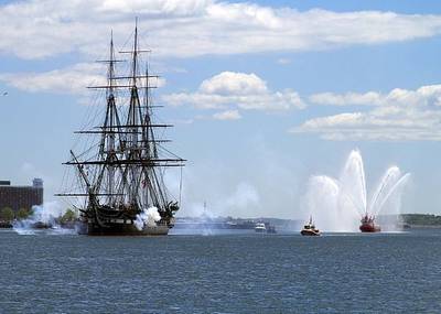 Salute, USS Constitution: Photo credit USN