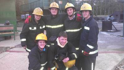 Back row: Scott Pitman, Joe Stafford, Martyn Berrington and Ronan Conway. Front: Troy Melling and Ralph Williams. 