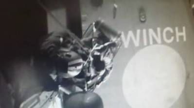 Screen capture from USCG video