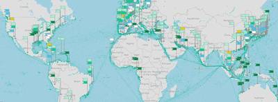 Screenshot of SEA\LNG’s Bunker Navigator Tool