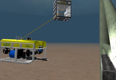 Seaeye Tiger performing CP inspection