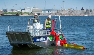 SeaHow said its new skimmer systems can be implemented to almost any workboat over six meters in length. Skimmers are designed to collect both light and heavy oils efficiently. These features provide new operational efficiencies especially for near shore and coastal oil spill response. (Photo: SeaHow)