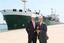 Seaport Canaveral General Manager Juriaan Steenland and Port Canaveral CEO Stan Payne: Photo credit Seaport Canaveral