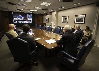 SECNAV video conference: Photo USN