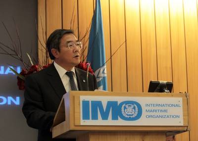 IMO Secretary-General, Mr Koji Sekimizu, addresses delegates and attendees at the opening of the 28th regular session of the IMO Assembly.