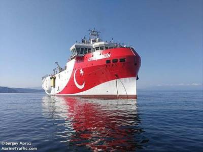 Oruc Reis seismic vessel - Credit: Sergey Moroz