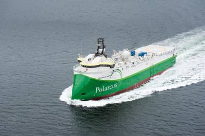 Seismic vessel Polarcus Amani was delivered from ULSTEIN on March 29 (Photo: Ulstein).