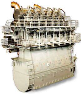 Mitsubishi-UE Diesel Engine(6UEC85LSII): Mitsubishi-UEC diesel engine was developed by us in1955. The Mitsubishi UEC series low-speed marine diesel engines are long range of ship types, including handymax and panamax bulk carriers, multi purpose cargo ships.