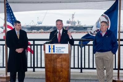 Senator's NNS Press Conference: Photo credit HII