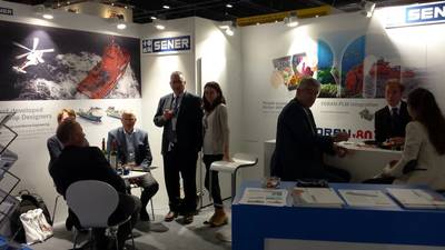 SENER held a stand in the Spanish Pavilion at Nor-Shipping 2017 (Photo: SENER)