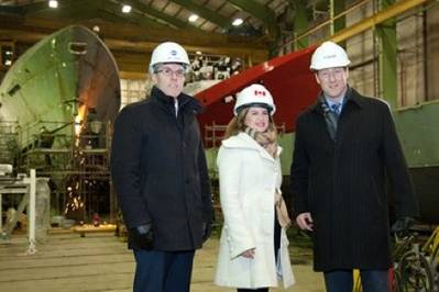 Shipyard Ministerial Visit: Photo credit Irving