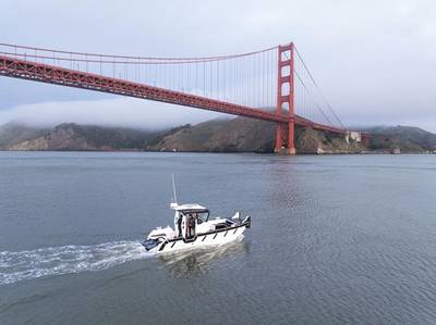 Silverback Marine's eGrizzly with Dual P300 EV Motors. © Whit Hassett