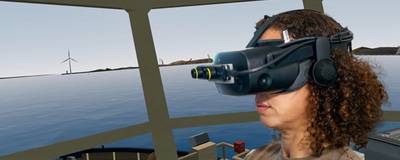 SimFlex Cloud can also be used in Augmented and Virtual reality with headsets supplied by Force Technology. Photo courtesy Force Technology