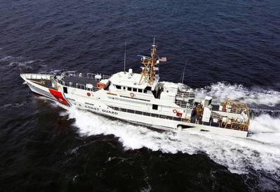 Sister ship of the USCGC Joseph Tezanos, USCGC Margaret Norvell operating in the U.S. Gulf of Mexico. (Photo: Bollinger Shipyards)