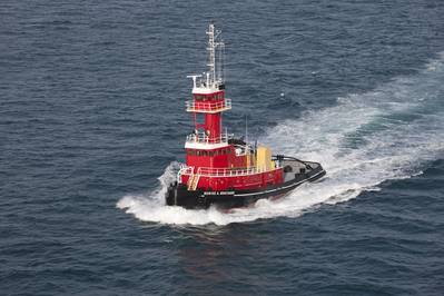 The new tug will be a sister vessel to the Denise A. Bouchard, pictured (Photo: VT Halter Marine)