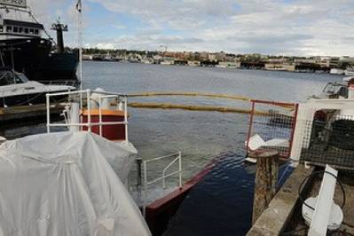 Site of the sinking:Photo credit USCG