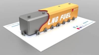 LNG Fuel Tank solution based on the NLI LNG tank design.