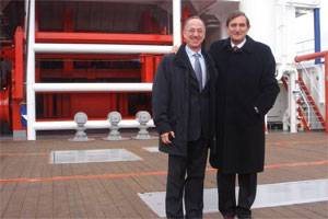 SpecTec CEO Giampiero Soncini with Mr. Ferdinando Tognini, Head of Fincantieri Riva Trigoso shipyard