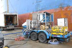 Subsea solution's Hull Cleaning machine.