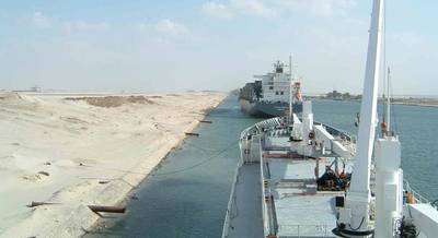 Suez Canal passing place: Photo credit Wiki CCL