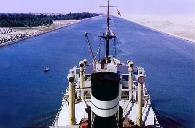 Suez Canal Transit: Photo credit Backwell