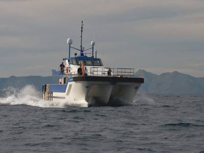Wind Farm Support Vessel: Photo courtesy of Tidal Transit