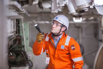 Surveyor wearing new logo: Photo credit LR