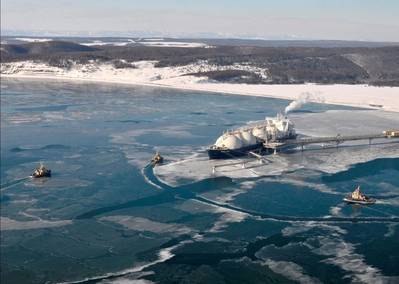 Svitzer operating in Sakhalin, Russia. Image Courtesy Svitzer.