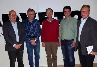 From left Kent Sylvén, Eskil Westermark, Göran P Sjödin, Peter Nilsson and Mikael Olin. Photo Adveto