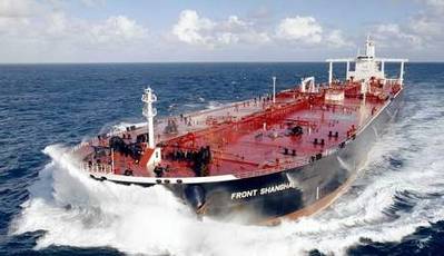 Gulf tankship in previous ownership colours: Photo courtesy of Frontline