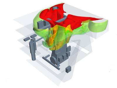 ABS used CFD techniques to model the behavior of ammonia leaks. (Image: ABS)