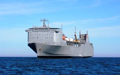 The 648-foot roll-on/roll-off Ready Reserve Force ship M/V Cape Ray (Photo: MARAD)