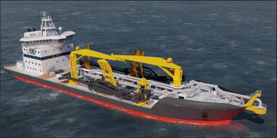 The Admiral Nimitz is a trailing suction hopper dredge that will join Callan Marine’s fleet in 2023. (Image: Callan Marine)