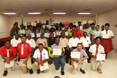 The BMCC's 2023 Nassau graduates. (Photo: The Bahamas Maritime Authority)
