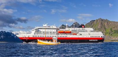 The ‘Finnmarken’ is the first of three Hurtigruten ships to be fitted with Wärtsilä NOR systems for Tier III compliance, after which it will be renamed the ‘MS Otto Sverdrup’. 
 (CREDIT: Wartsila)