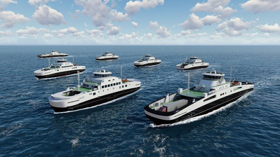 The five ferries are a Havyard design and will be built in Havyard Shipyard in Leirvik, Sogn. (Photo: Corvus )