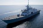 The future USS Freedom (LCS 1), the first ship in the Navy's new Littoral Combat Ship (LCS) class, is underway Monday, July 28, 2008 to begin Builder's Trials in Lake Michigan. (Photo courtesy Lockheed-Martin/Released)