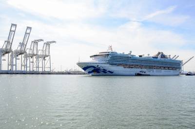 The Grand Princess arrives in Oakland on March 9 (Photo: Port of Oakland)