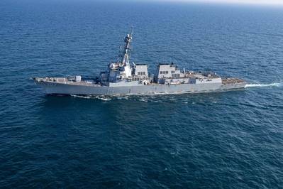 The guided-missile destroyer USS Gravely (DDG 107) transits the Arabian Gulf, Dec. 5, 2023. (Source: US Navy)