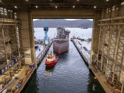 The Hull arrival BS Offshore Ulstein Verft Yno (c) Ulstein Group