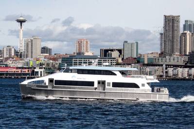    The maiden voyage of the MV Sally Fox (photo courtesy of All American Marine)