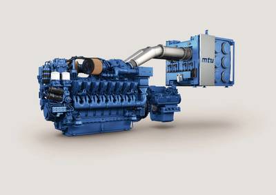 The mtu engine 16V 4000M65L (Image: Rolls-Royce)