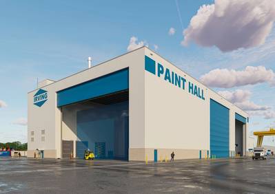 The new Irving Paint & Blast Hall (c) BlastOne